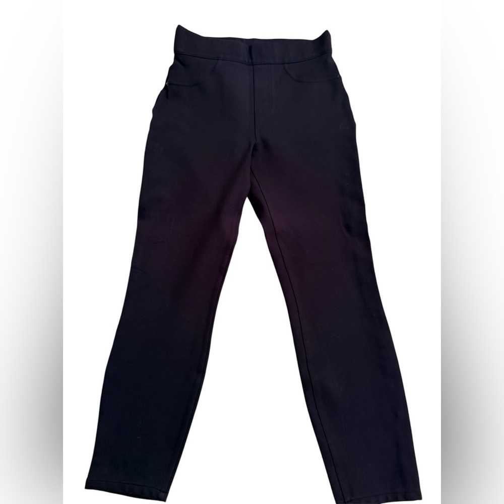Spanx Dark Navy Pull On Slim Pants S/P Smoothing Stretch